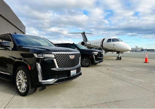 luxury suv at airport